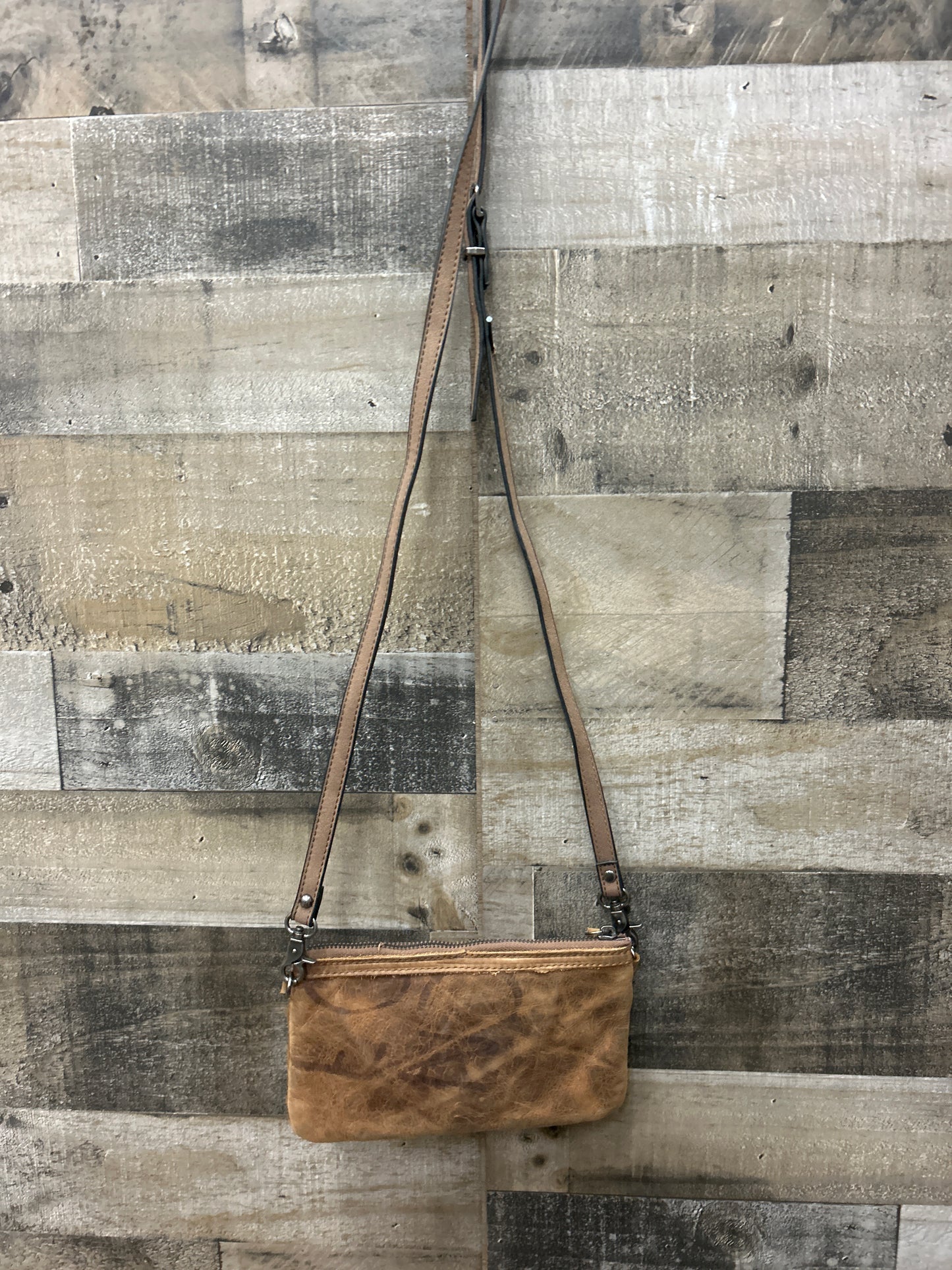 100% Leather With Cowhide Purse 5x9