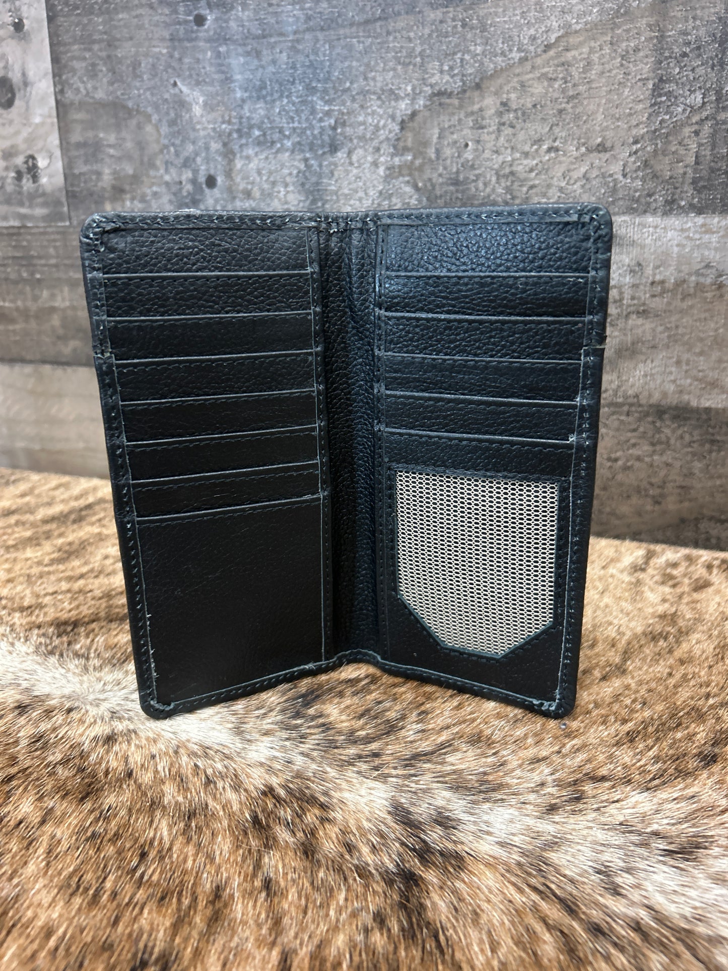 100% Leather With Cowhide 3x7 Wallet