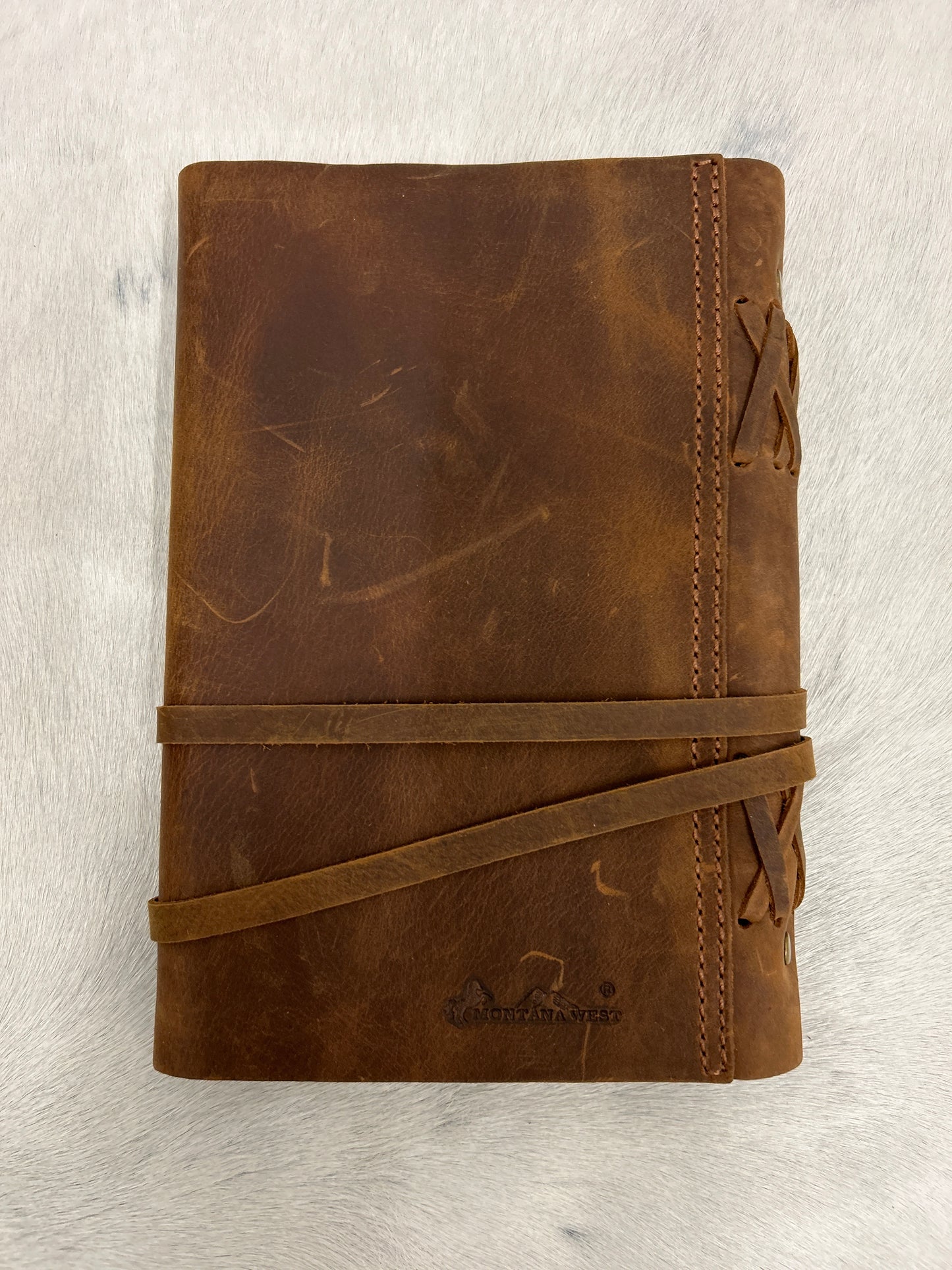 100% Leather Journal 9” Tall 6.5” Wide