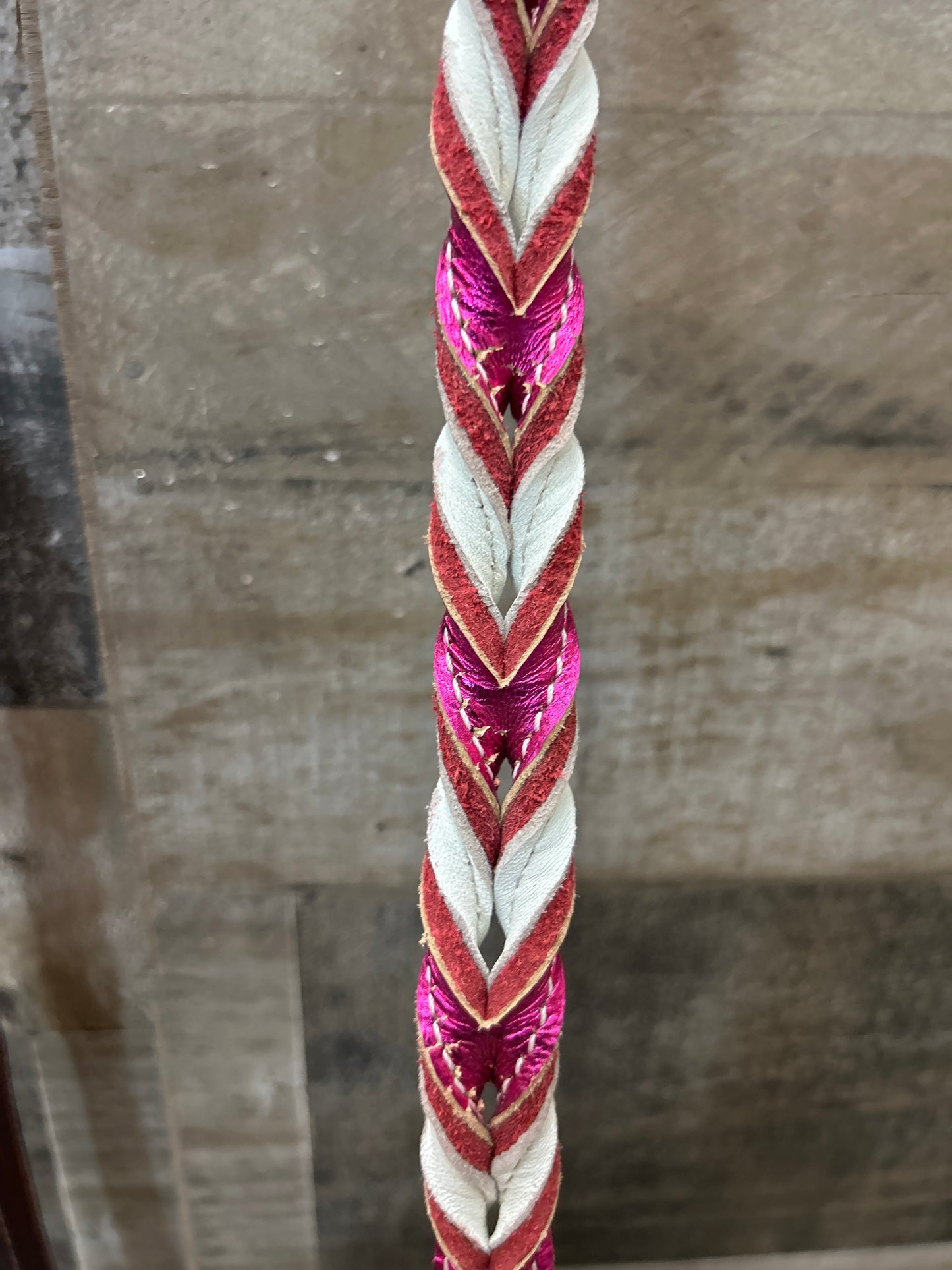 7’ Twisted Full Grain Leather Barrel Reins