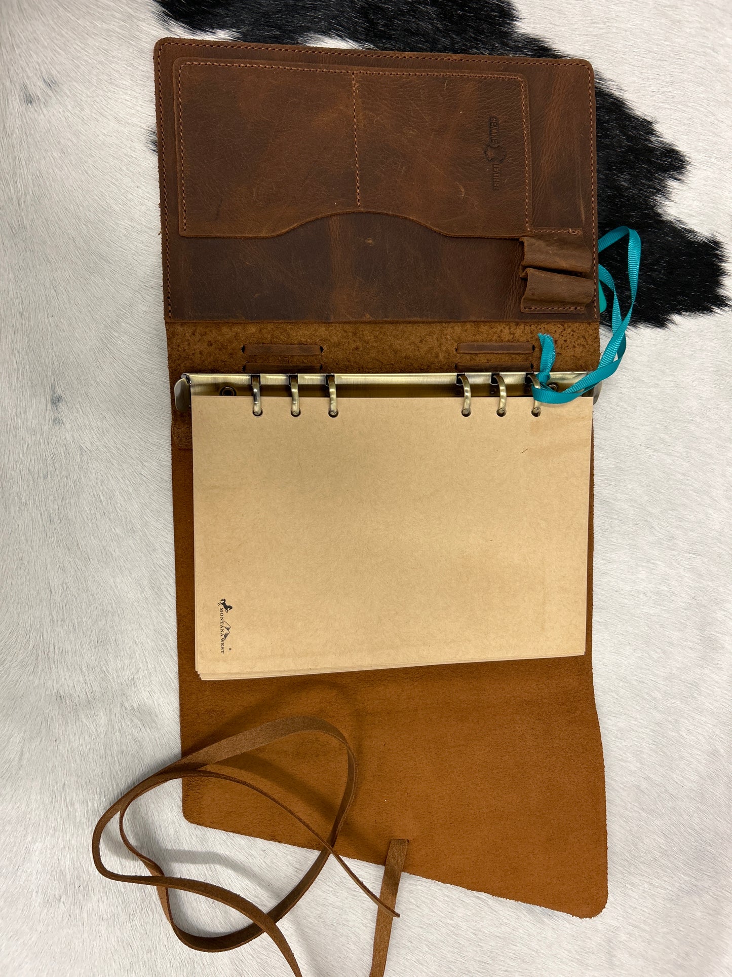 100% Leather Journal 9” Tall 6.5” Wide