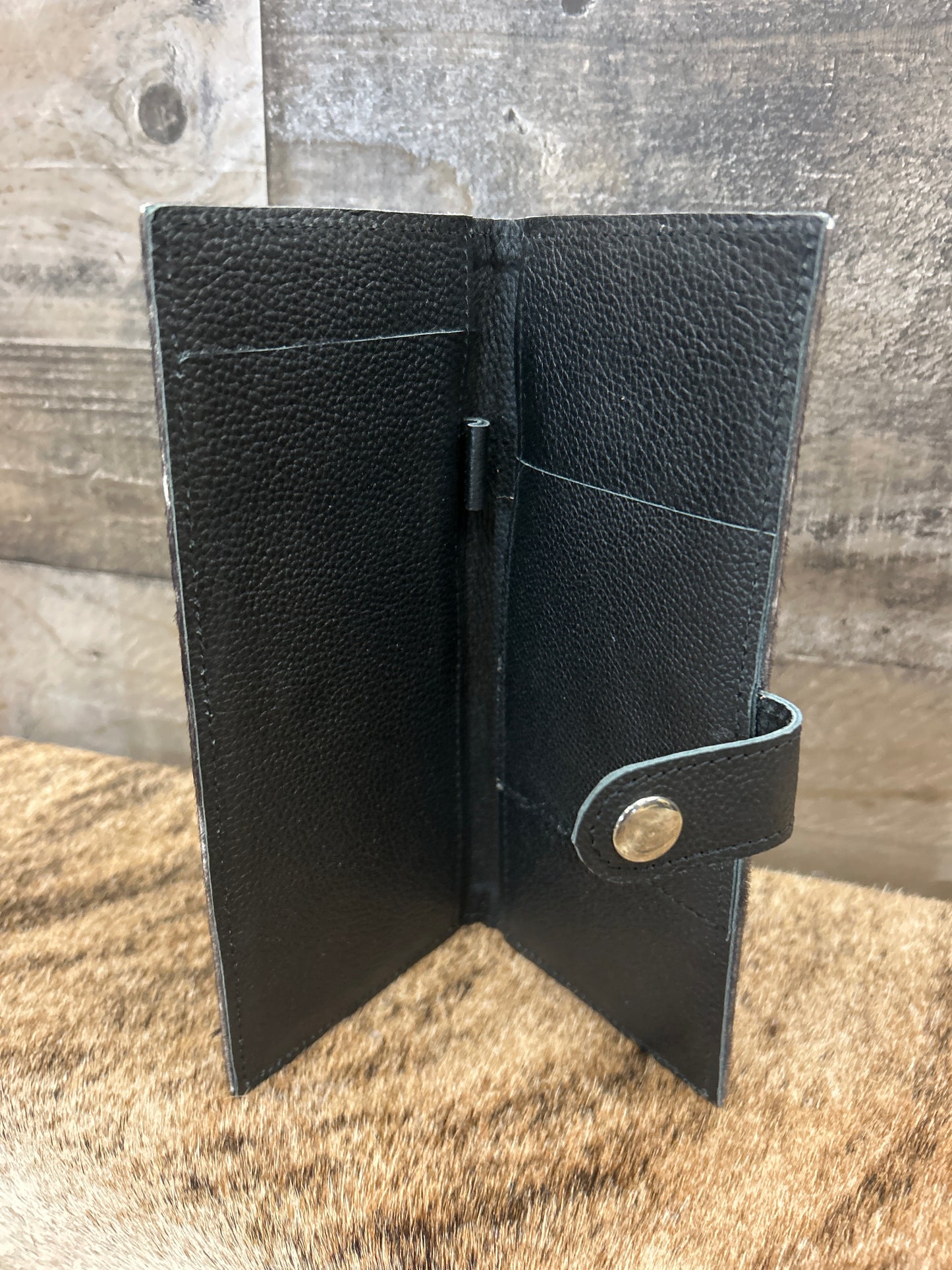 100% Leather With Cowhide 4x9 Checkbook Cover
✳️ FREE SHIPPING ✳️