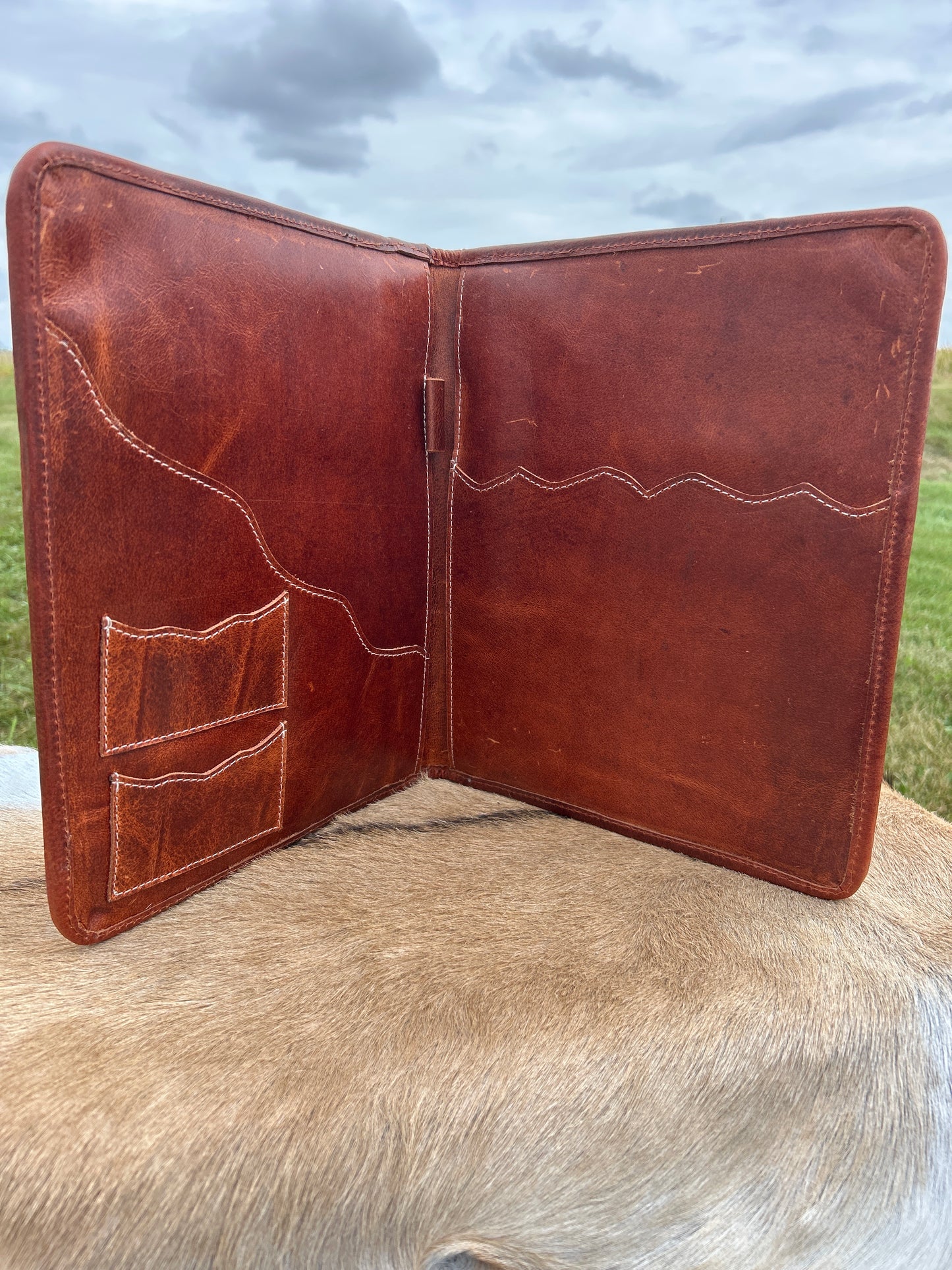 Leather Portfolio ♦️ Free Shipping ♦️