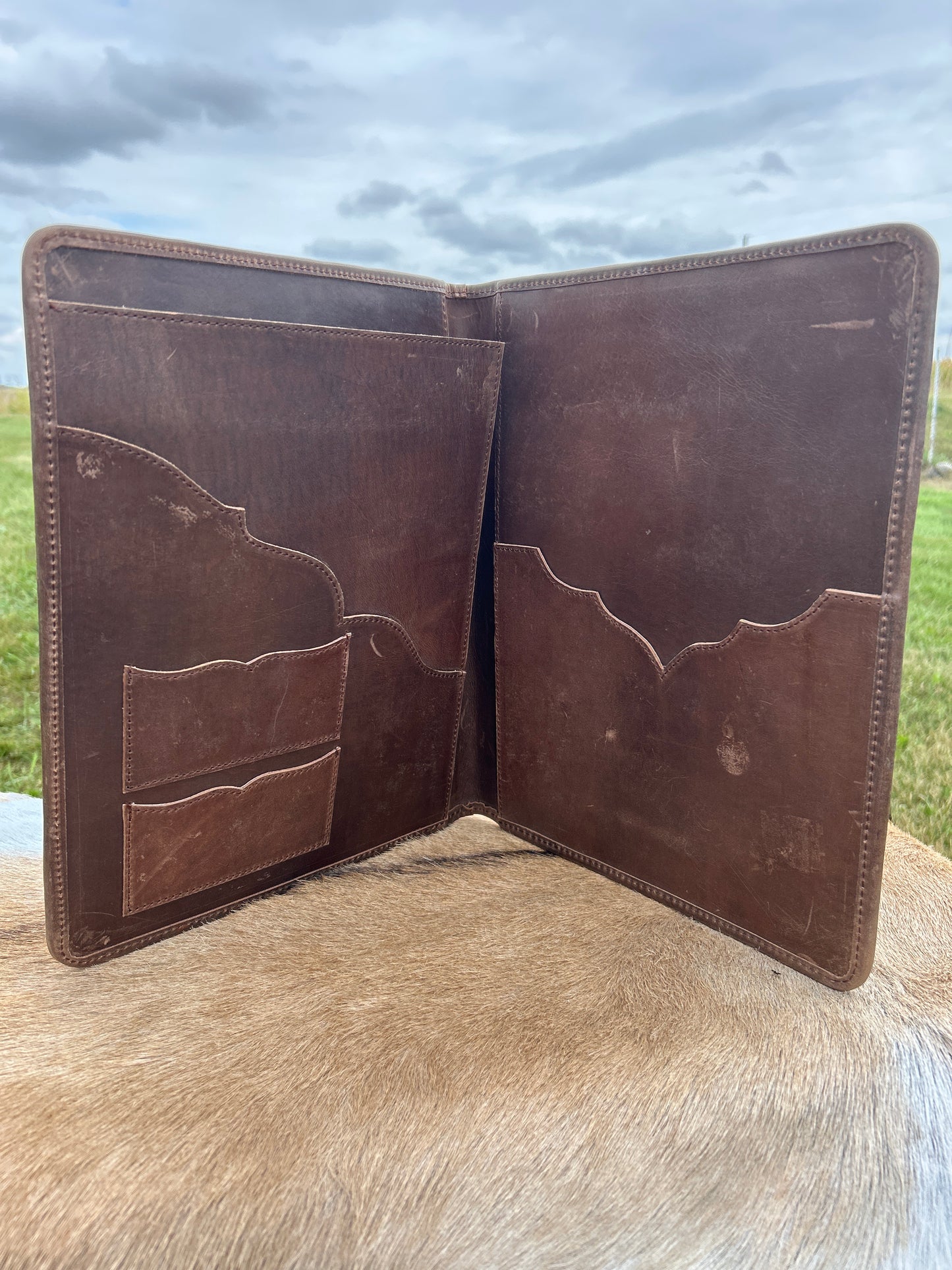 Leather Portfolio ♦️ Free Shipping ♦️
