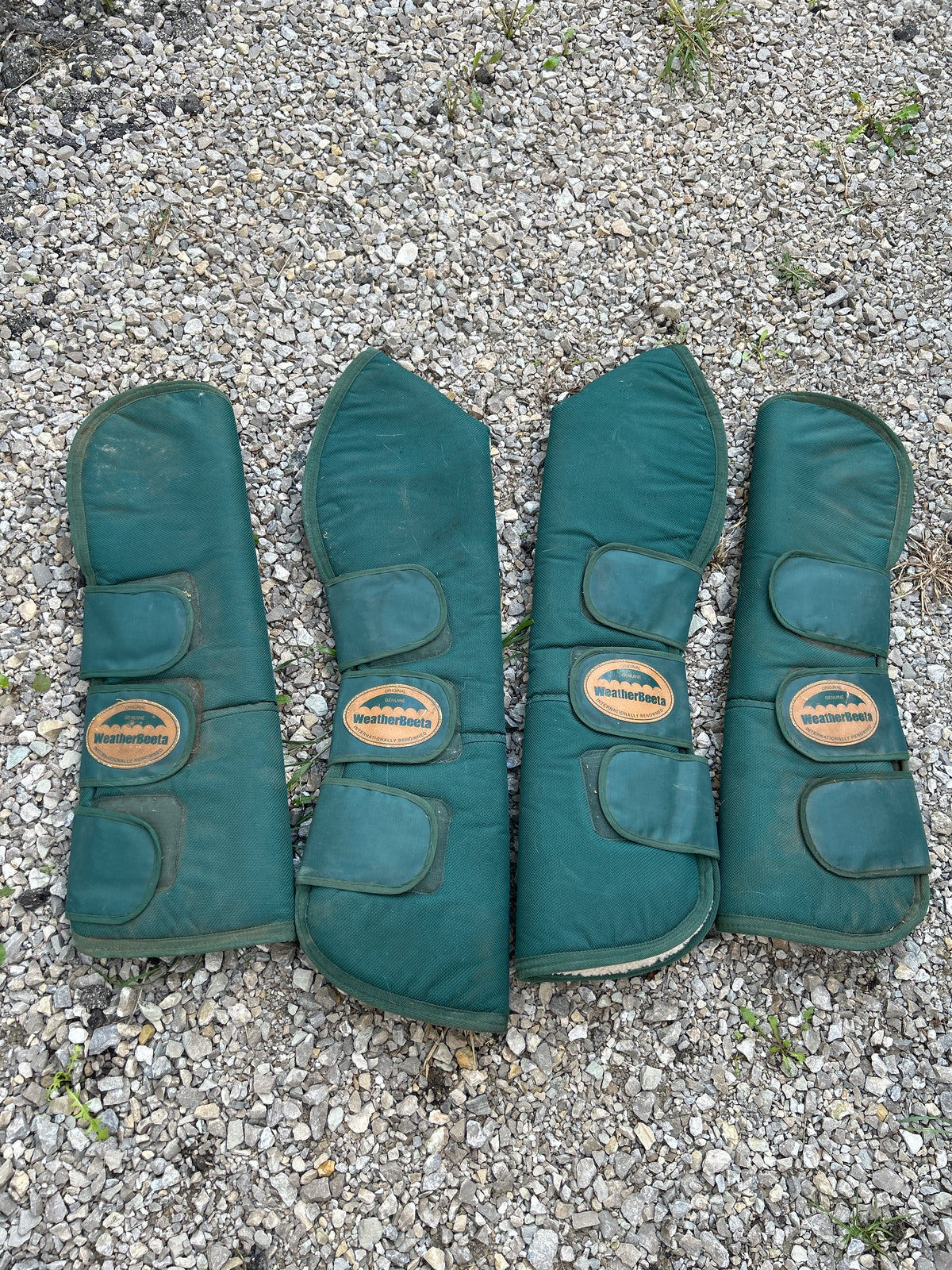 Used WeatherBetta Shipping Boots Set Of 4 Good Condition