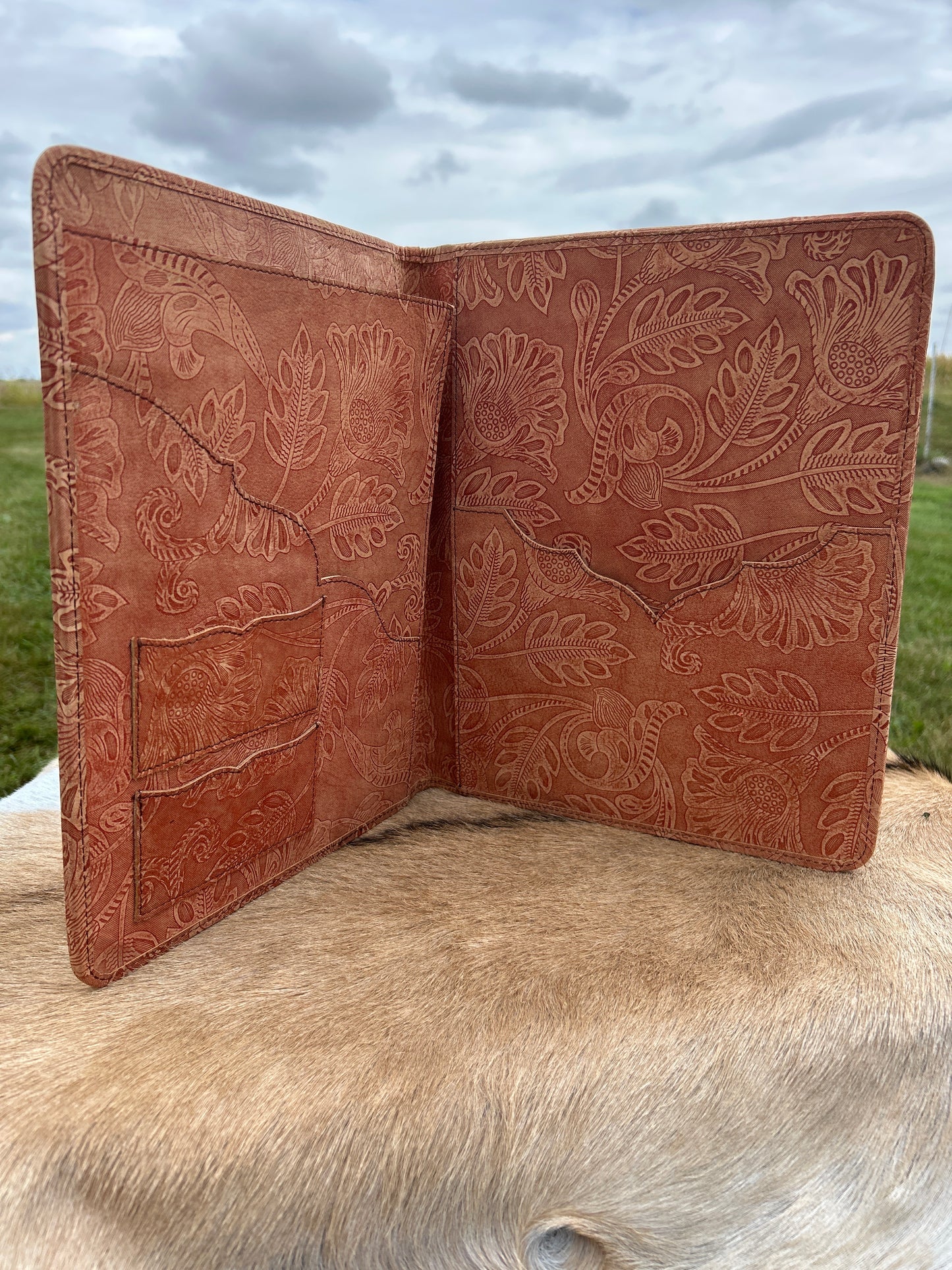 Leather Portfolio ♦️ Free Shipping ♦️