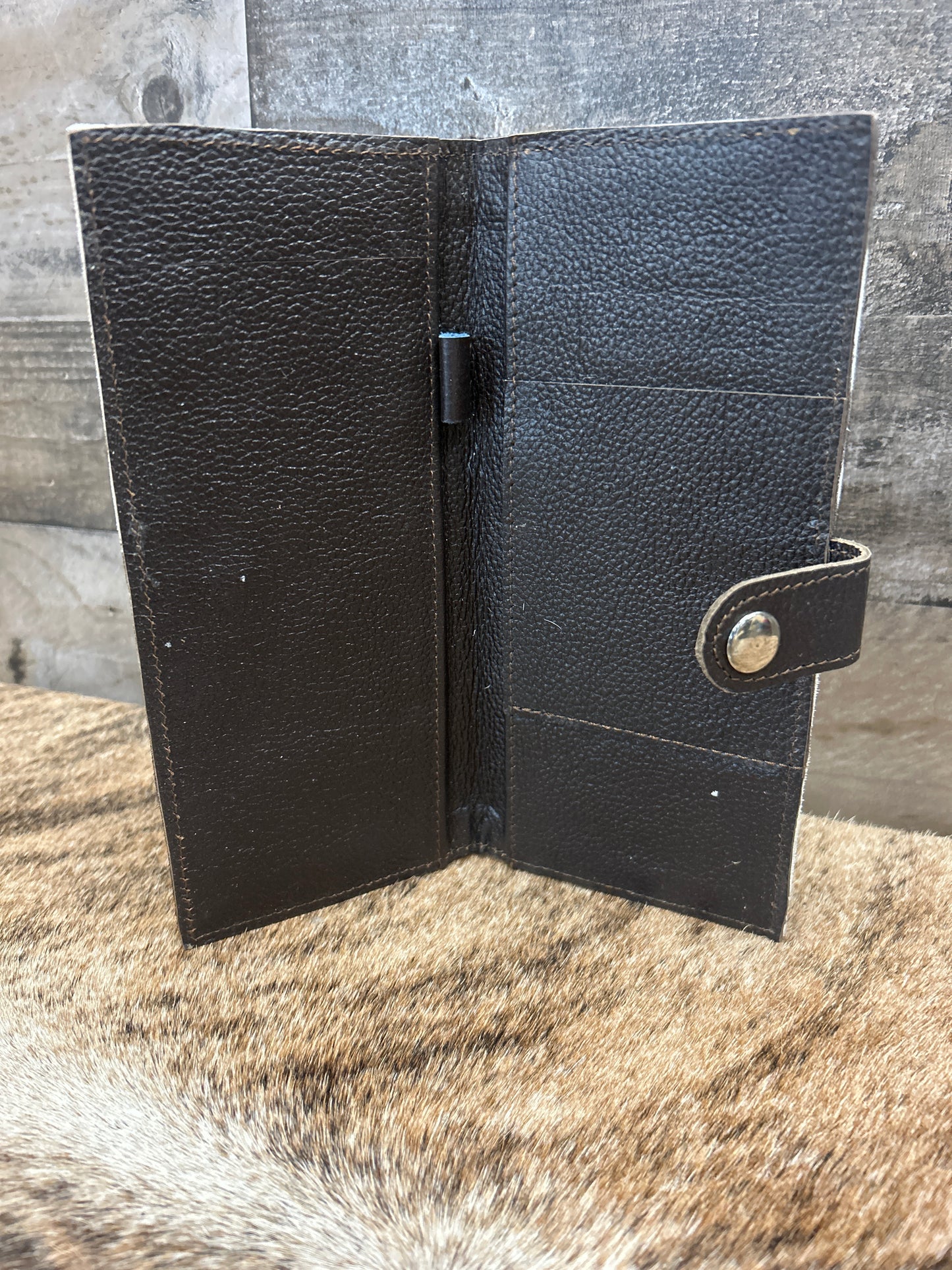 100% Leather With Cowhide 4x9 Checkbook Cover
✳️ FREE SHIPPING ✳️