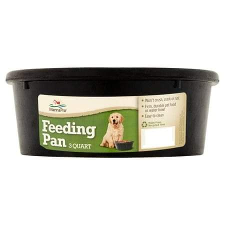 3 Qt Rubber Feed Pan