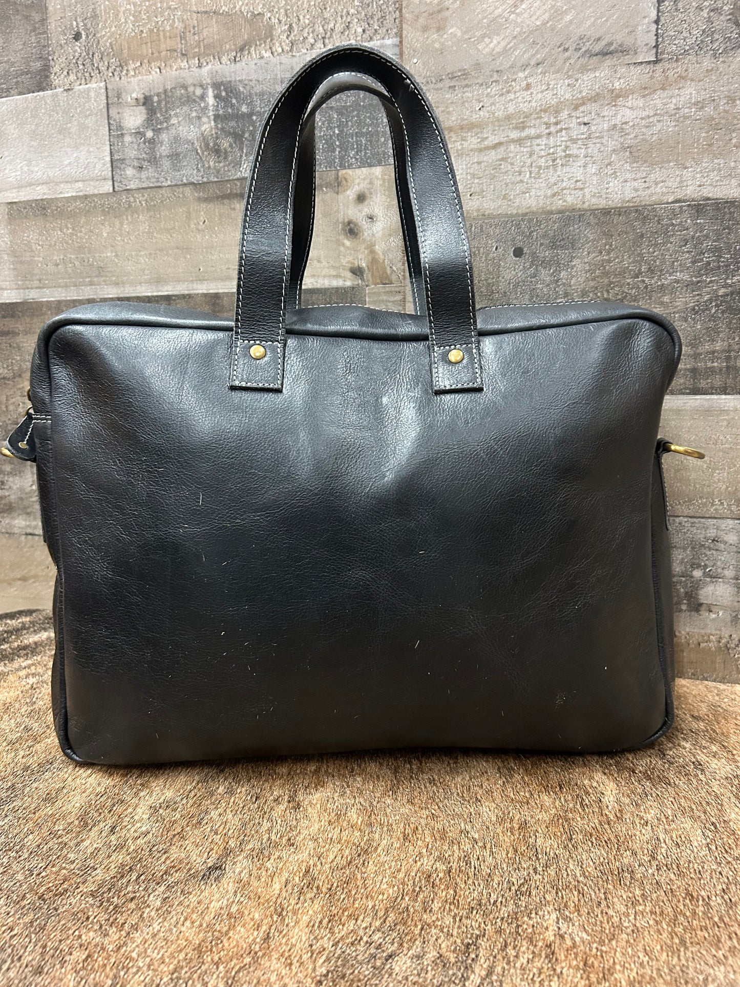 The Business Briefcase Traveler 16x12x3 With Two 7x7 Front Pockets