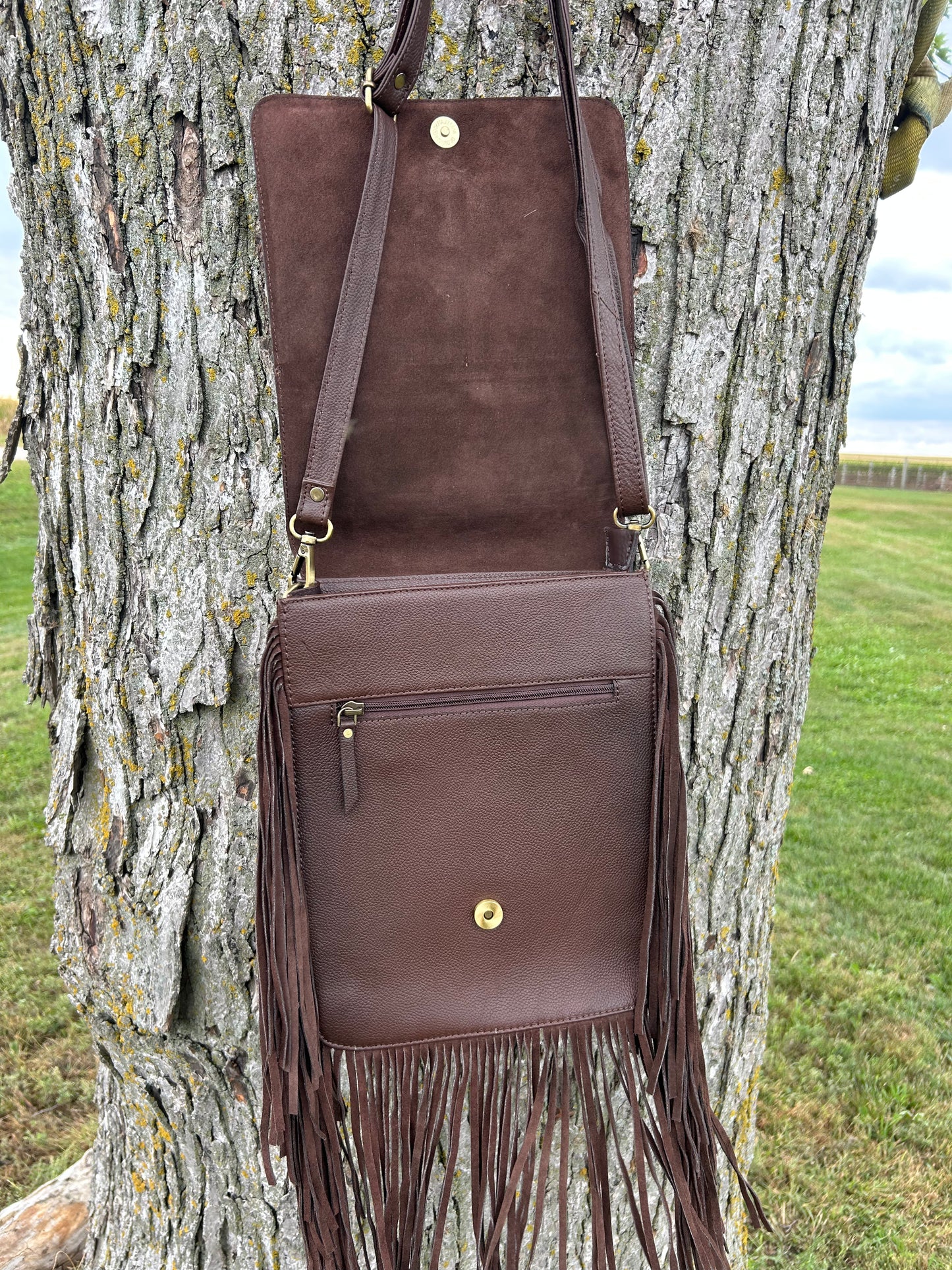 Luxury Boho Hand Tooled Cowhide Leather Crossbody ♦️ Free Shipping ♦️
