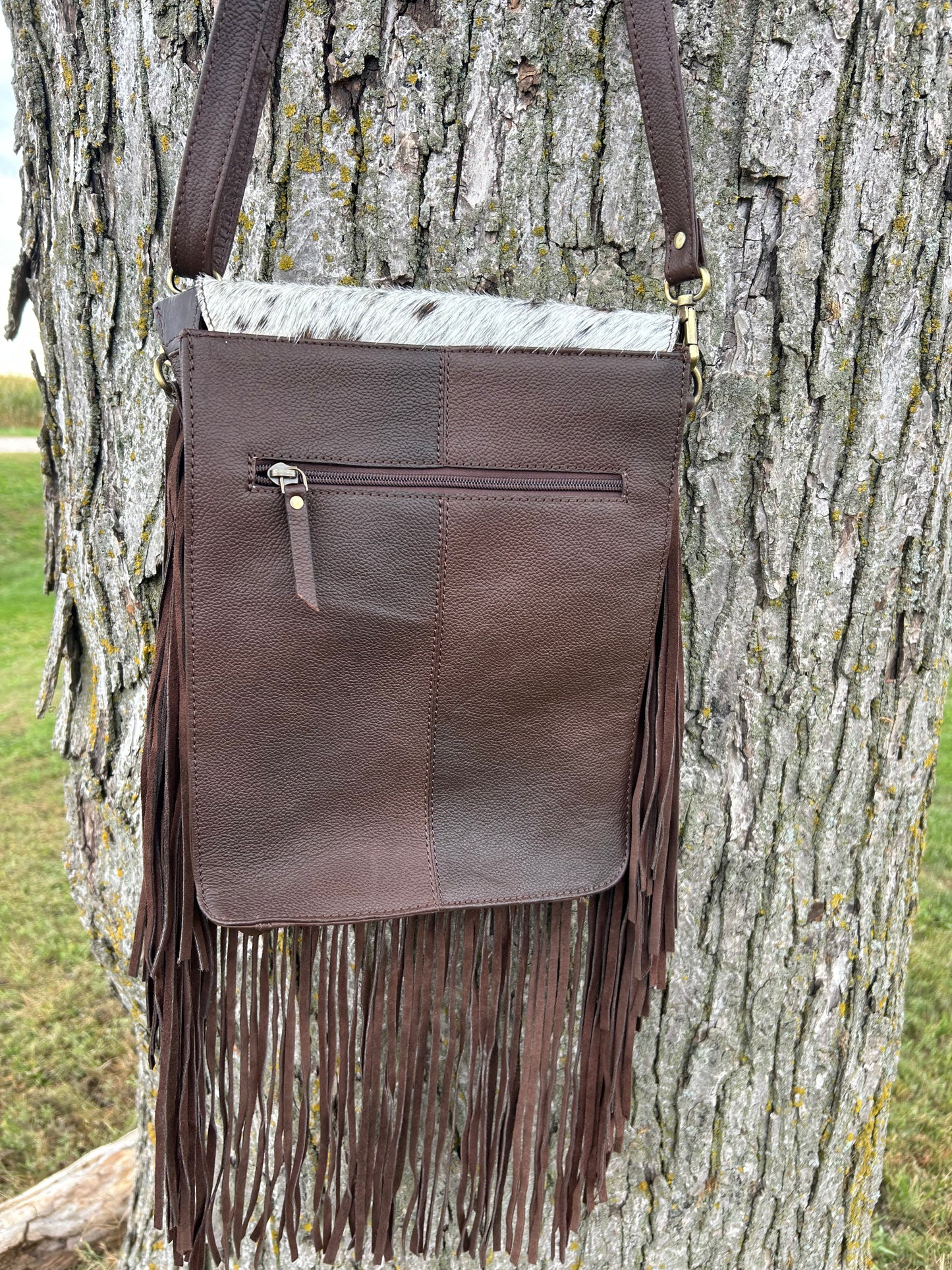 Luxury Boho Hand Tooled Cowhide Leather Crossbody ♦️ Free Shipping ♦️
