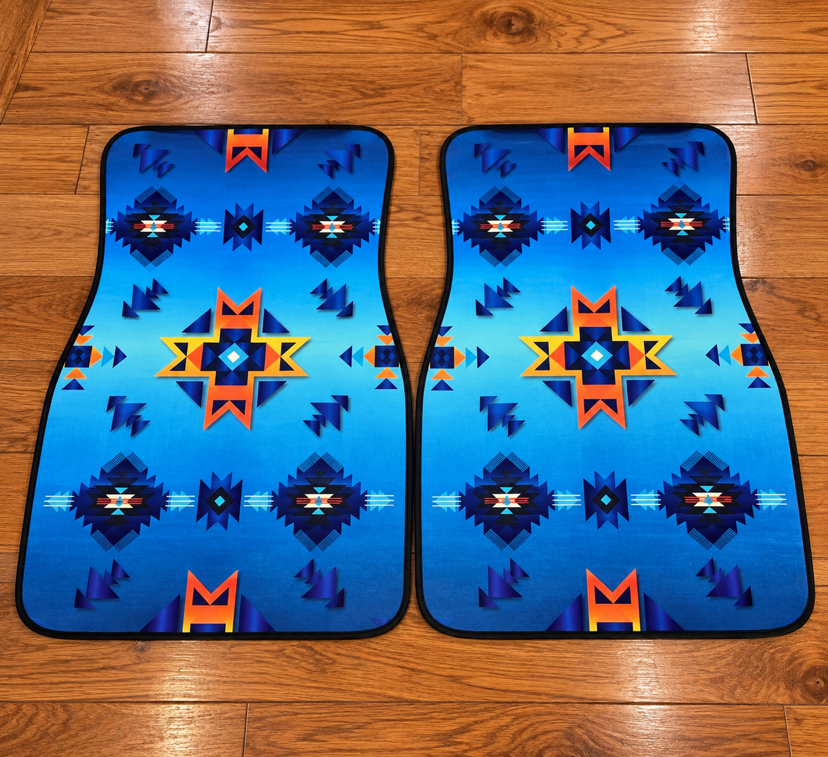 Universal vehicle front floor mats (set of 2 )