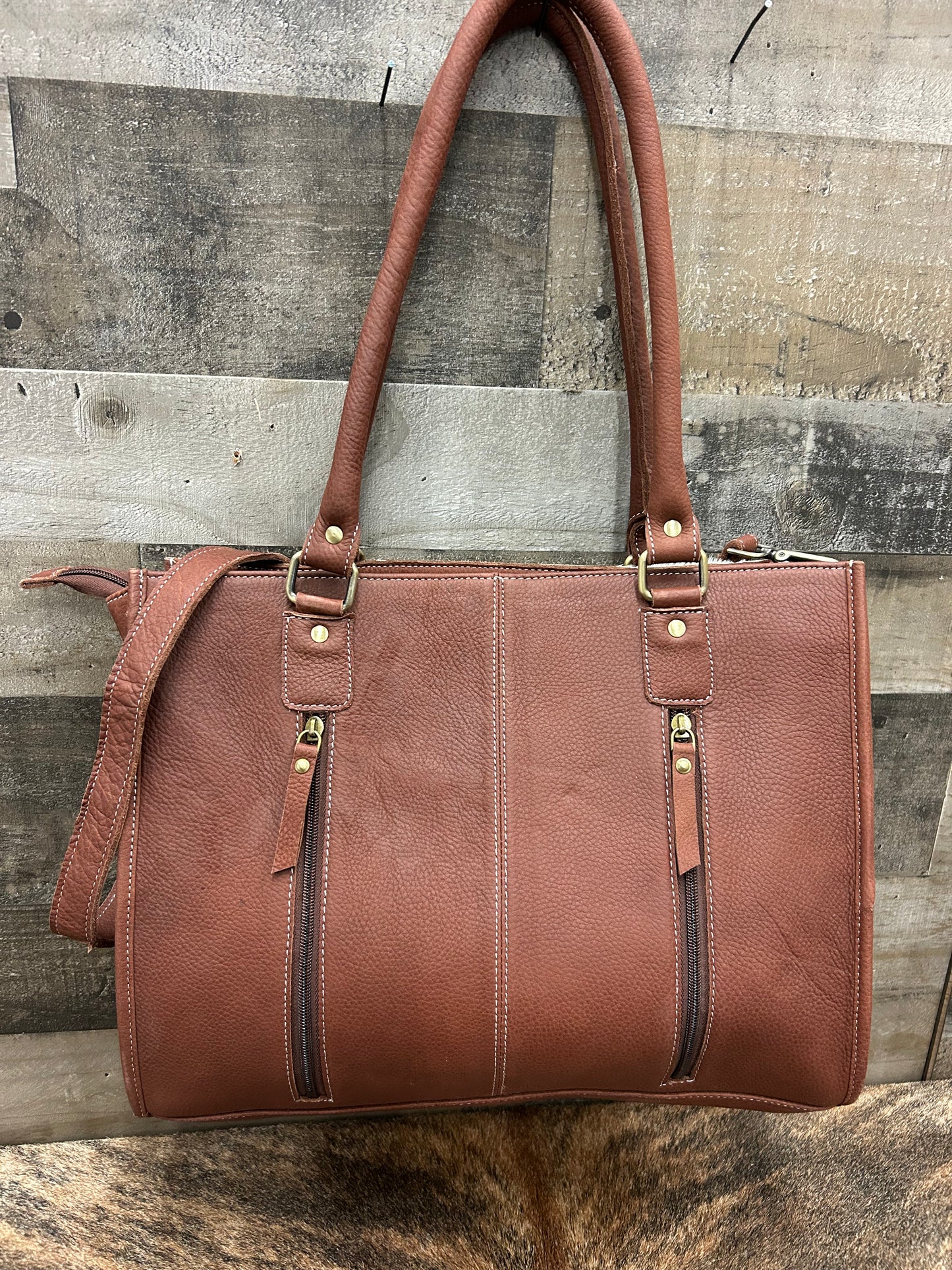 Western Purse Leather & Cowhide