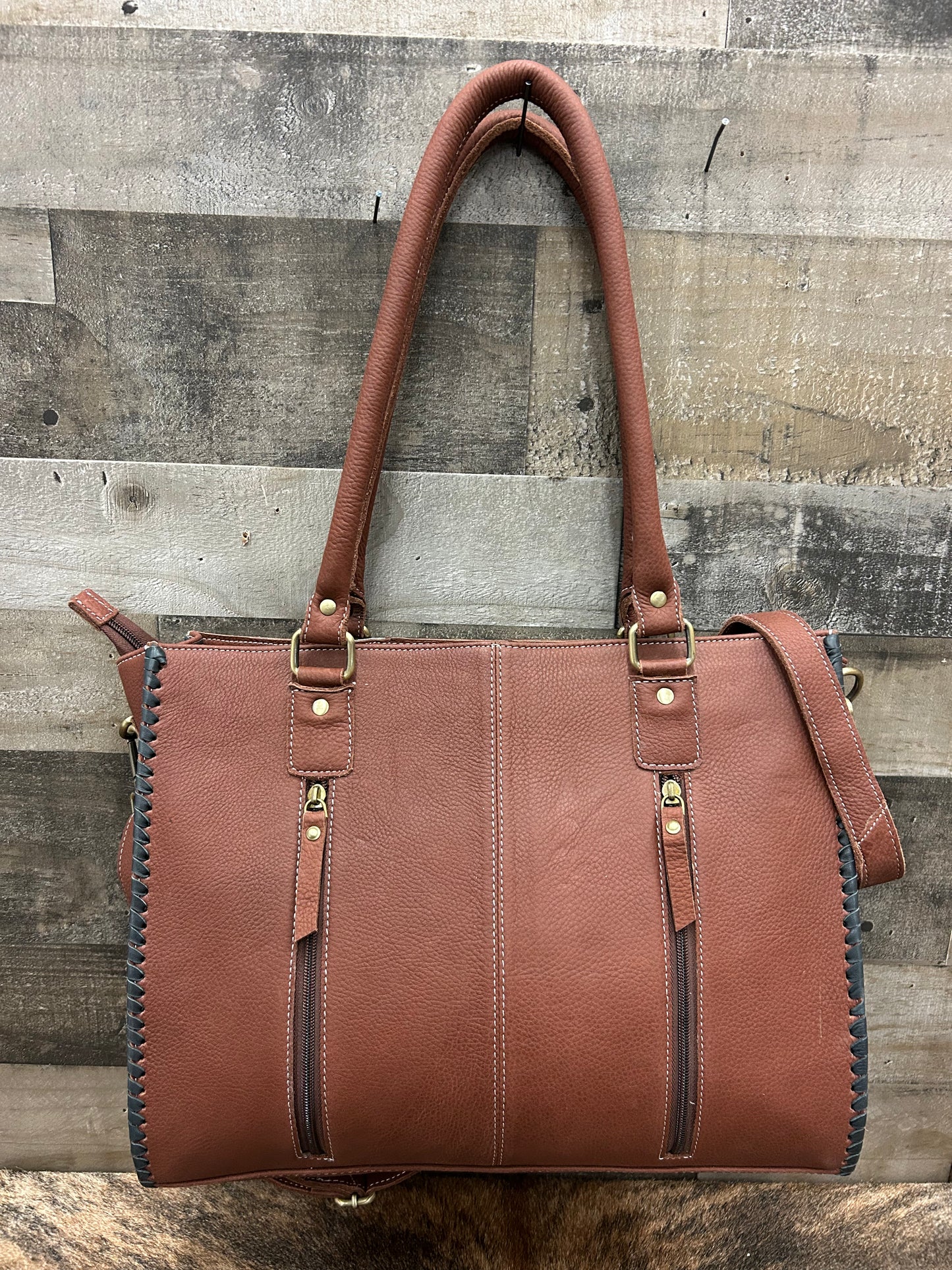 Western Purse Leather & Cowhide