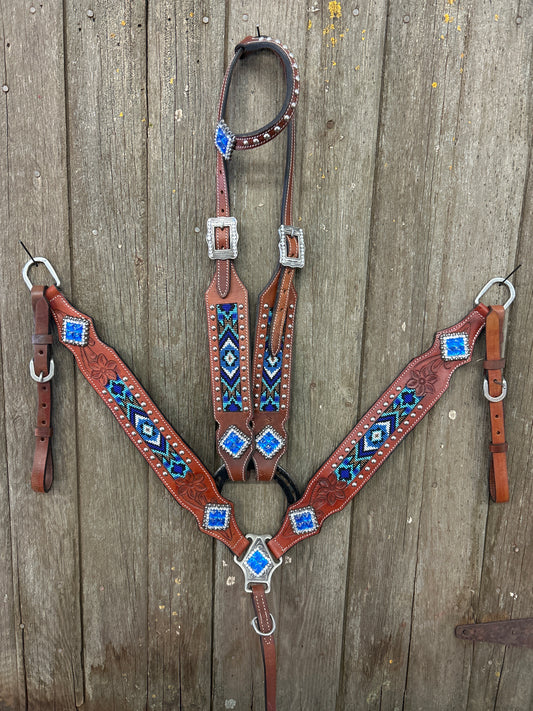 Beaded Draft Horse Set