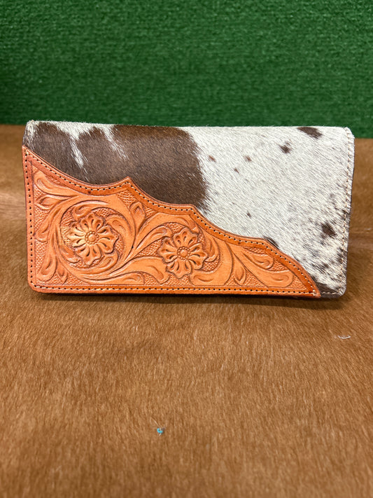 Ladies Hair On Hide Wallet 8” X 4”