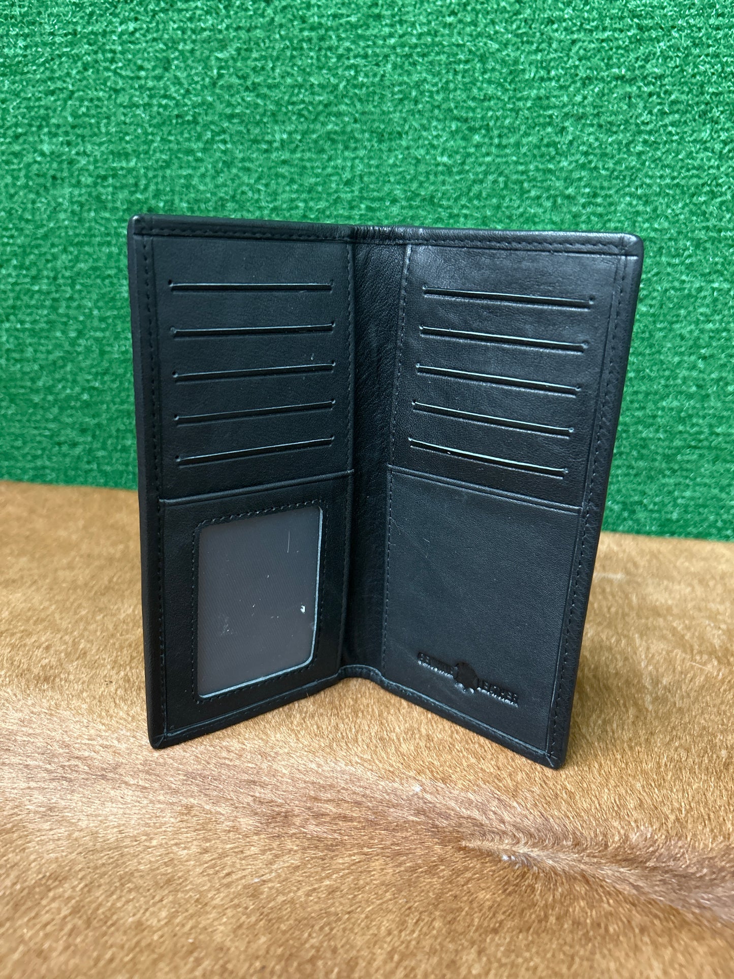 Leather Hair On Hide 7” Wallet