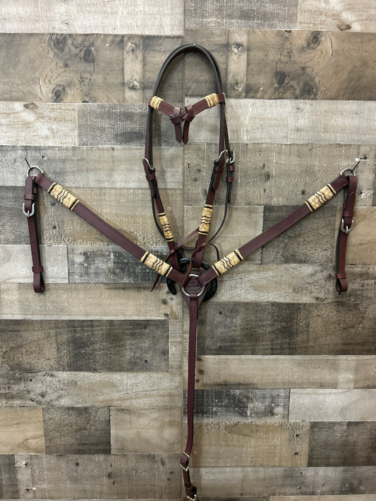 Hot Oiled Tack Set With Rawhide
