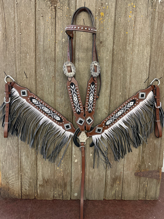 Beaded Draft Horse Tack Set