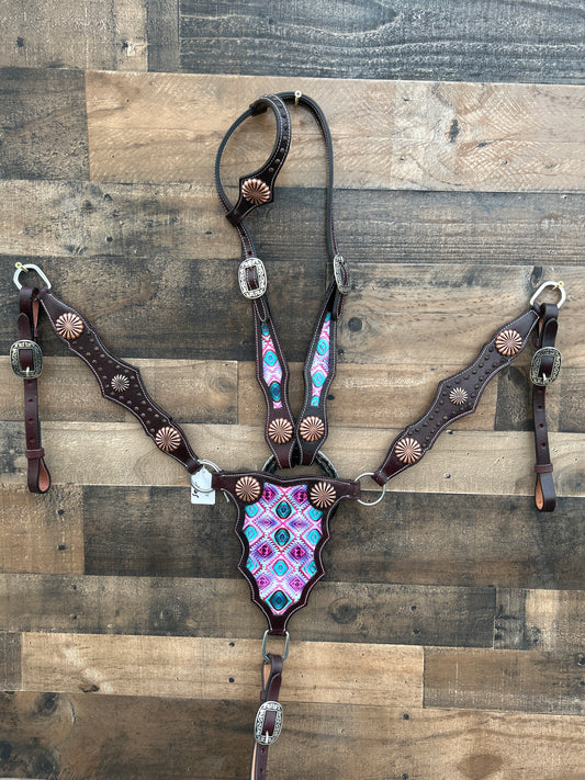 Full Grain Leather Tack Set