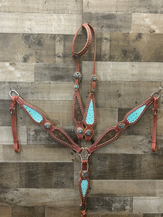 Full Grain Leather Tack Set