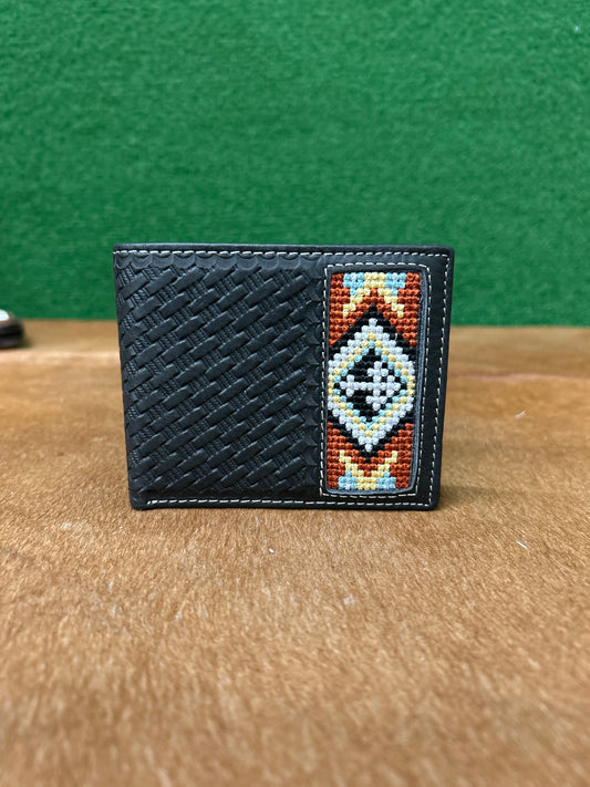 Men’s  Leather Wallet With Embroidery