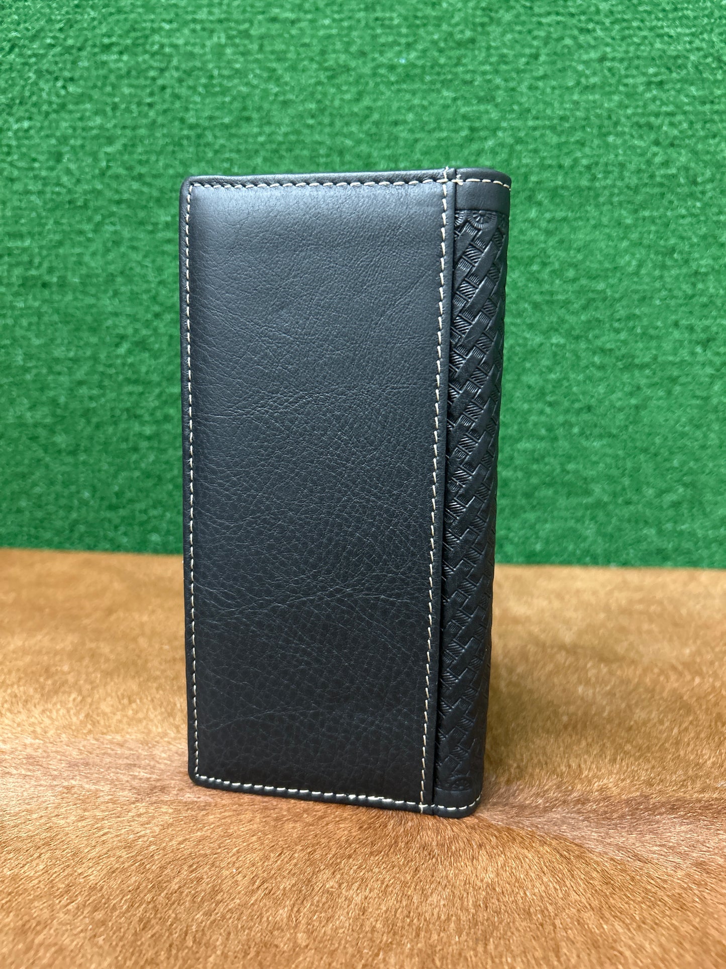 Leather Hair On Hide Check Book