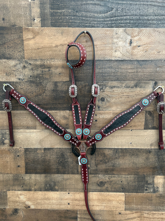 Full Grain Leather Tack Set