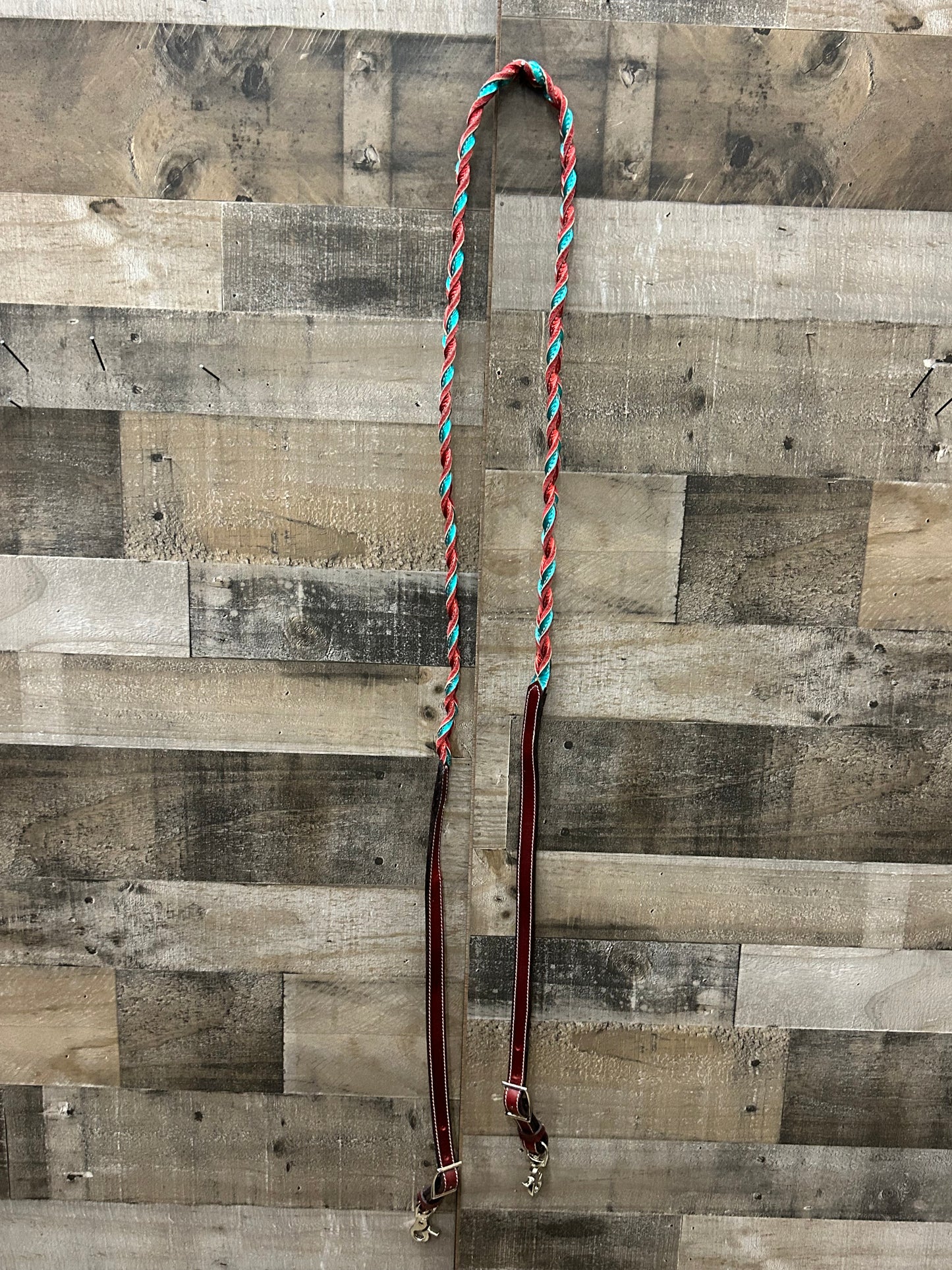7’ Twisted Full Grain Leather Barrel Reins
