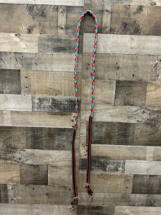 7’ Twisted Full Grain Leather Barrel Reins
