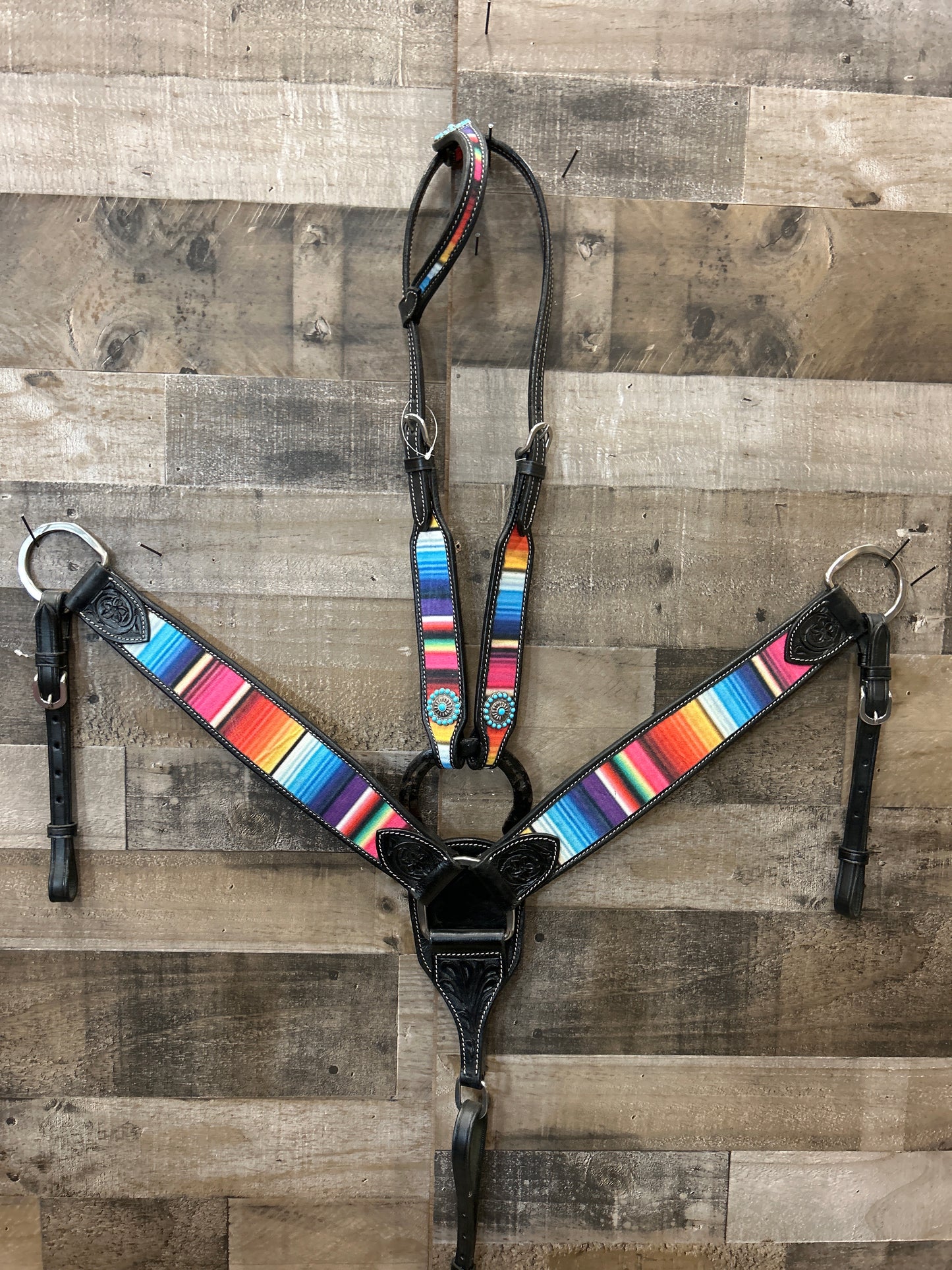 Black Leather Tack set
