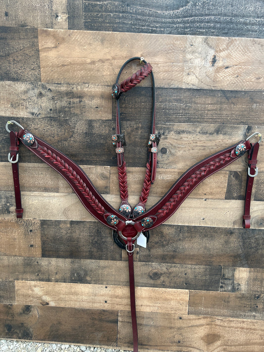 Full Grain Leather Tack Set