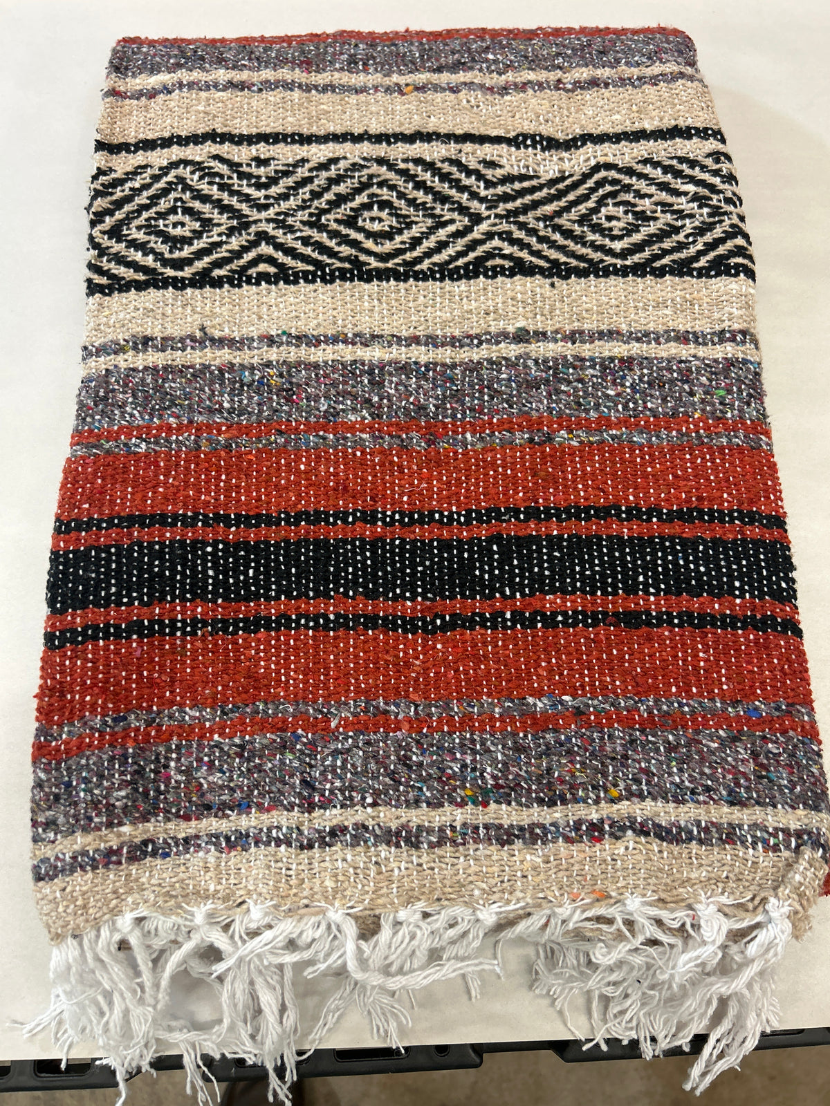 5x7 Red/ Grey Falsa Blanket