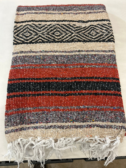 5x7 Red/ Grey Falsa Blanket