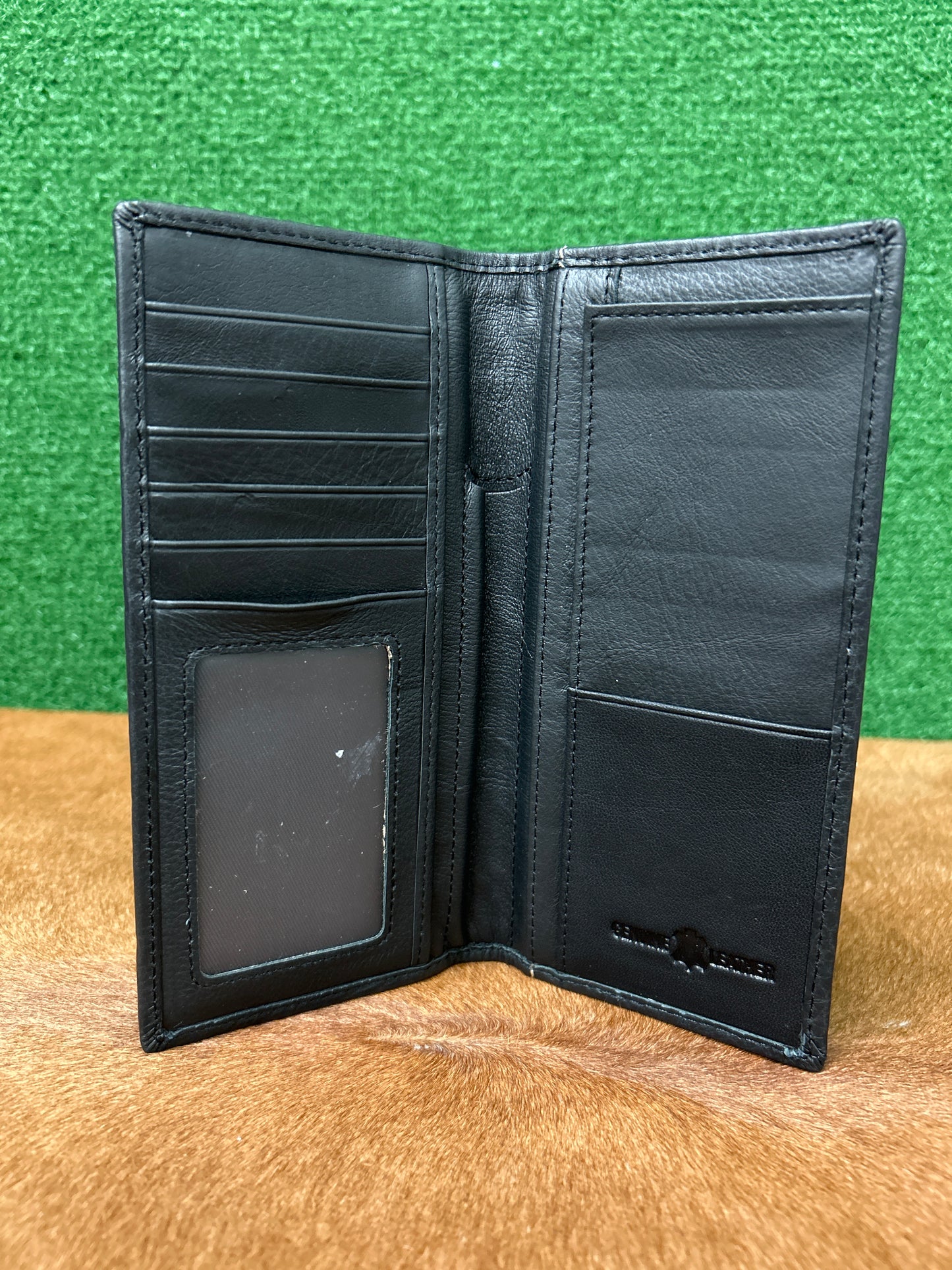 Leather Hair On Hide Check Book