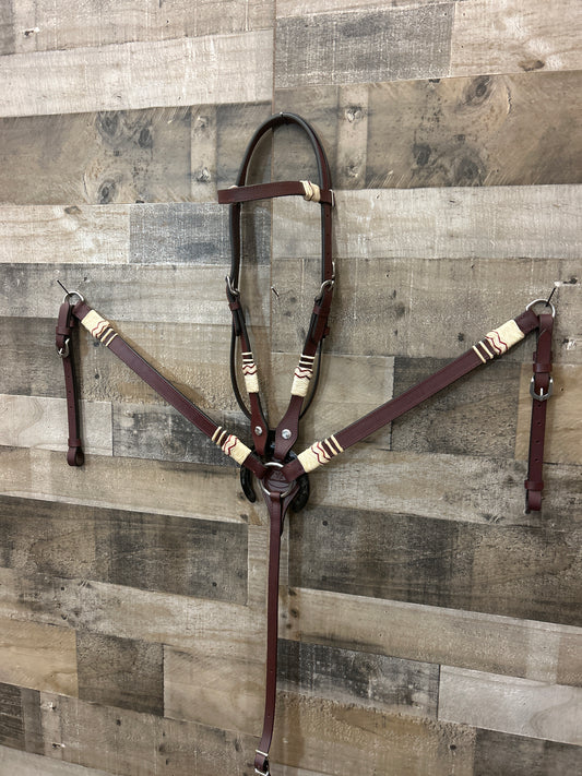Hot Oiled Tack Set With Rawhide
