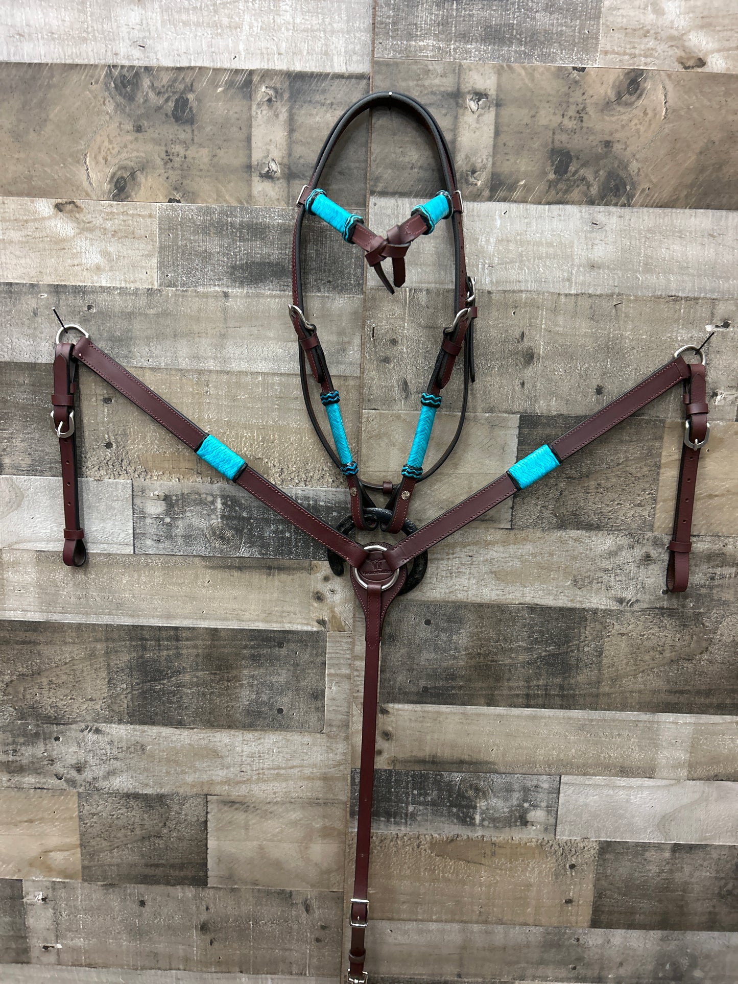 Hot Oiled Tack Set With Rawhide