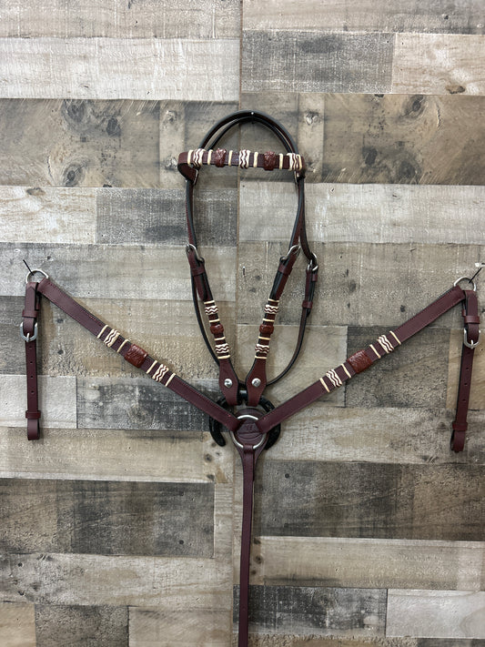Hot Oiled Tack Set With Rawhide