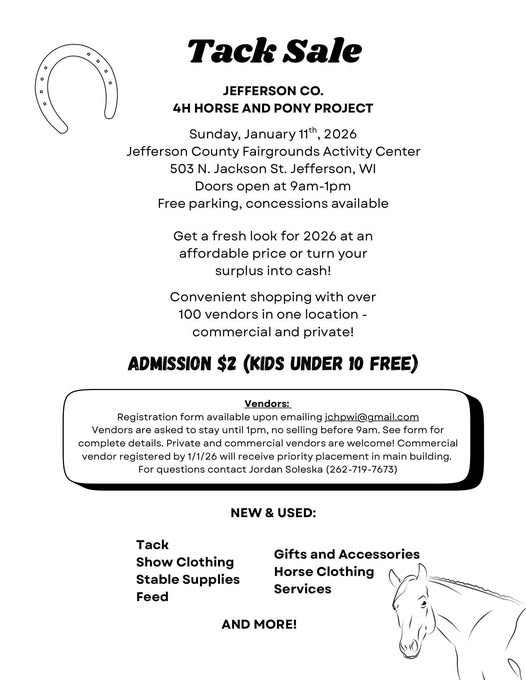 Jan 11, 2026, Jefferson County Fair Grounds Jefferson, Wis