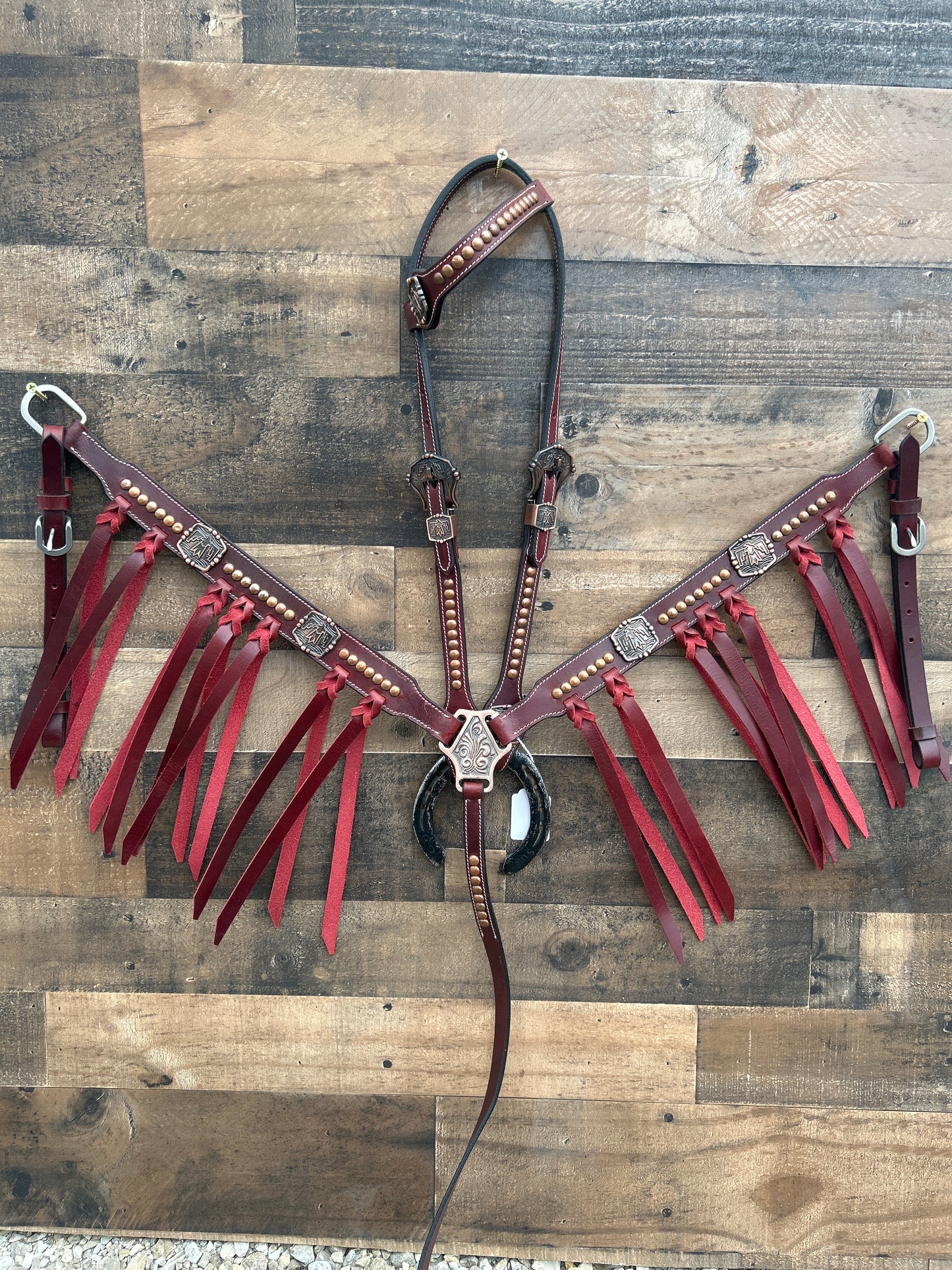 Full Grain Leather Tack Set