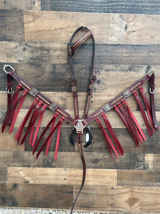 Full Grain Leather Tack Set