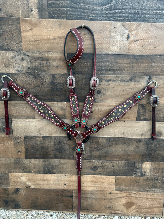 Full Grain Leather Tack Set