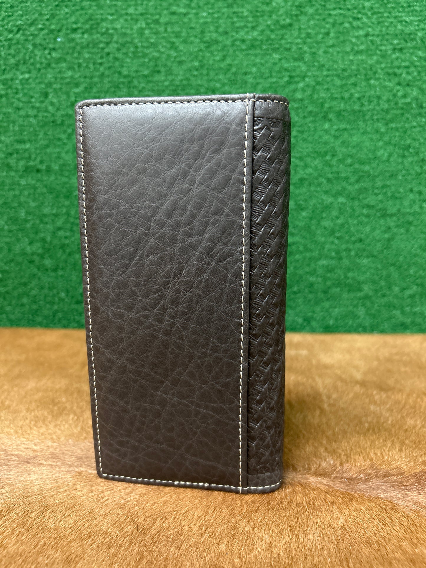 Leather Hair On Hide Check Book