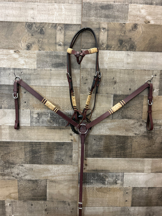 Hot Oiled Tack Set With Rawhide