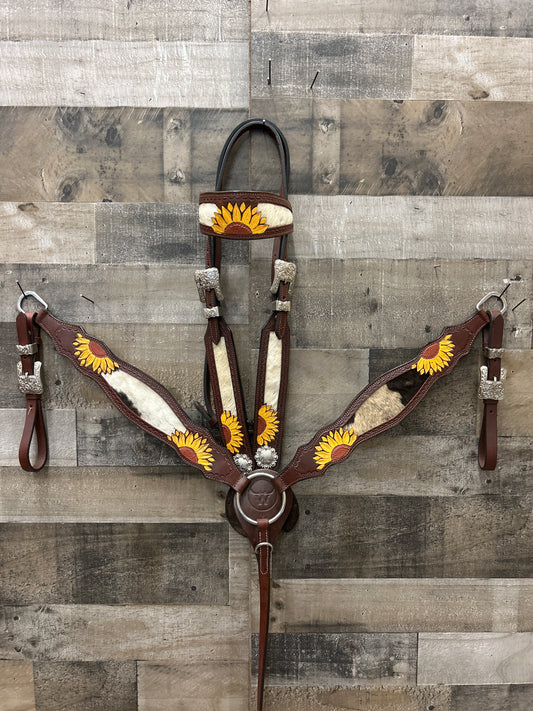 Hair On Hide Draft Tack Set