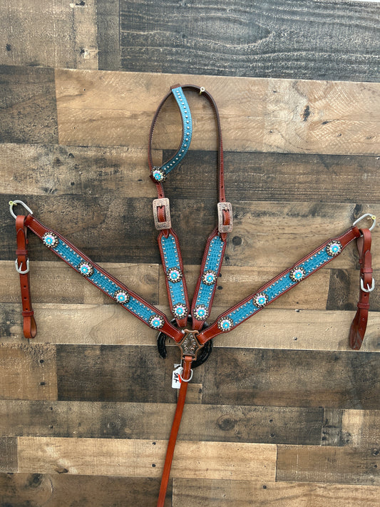 Full Grain Leather Tack Set