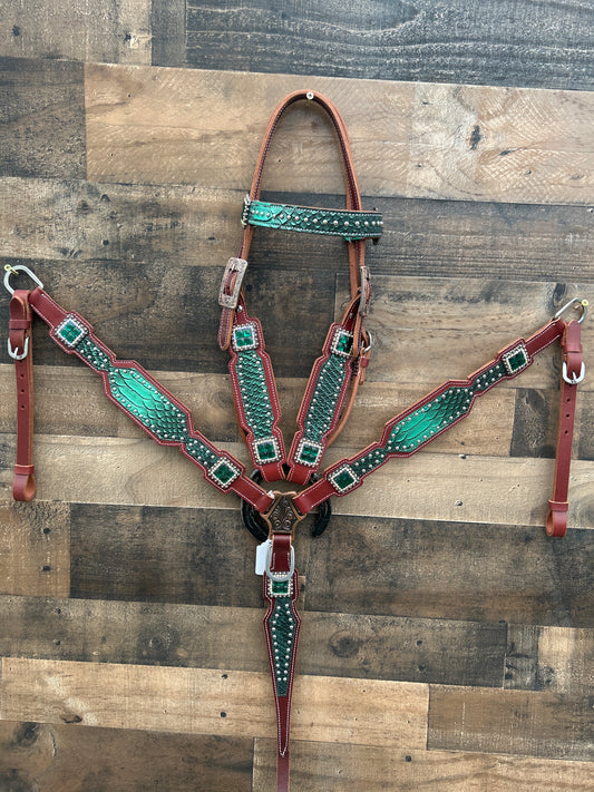 Full Grain Leather Tack Set