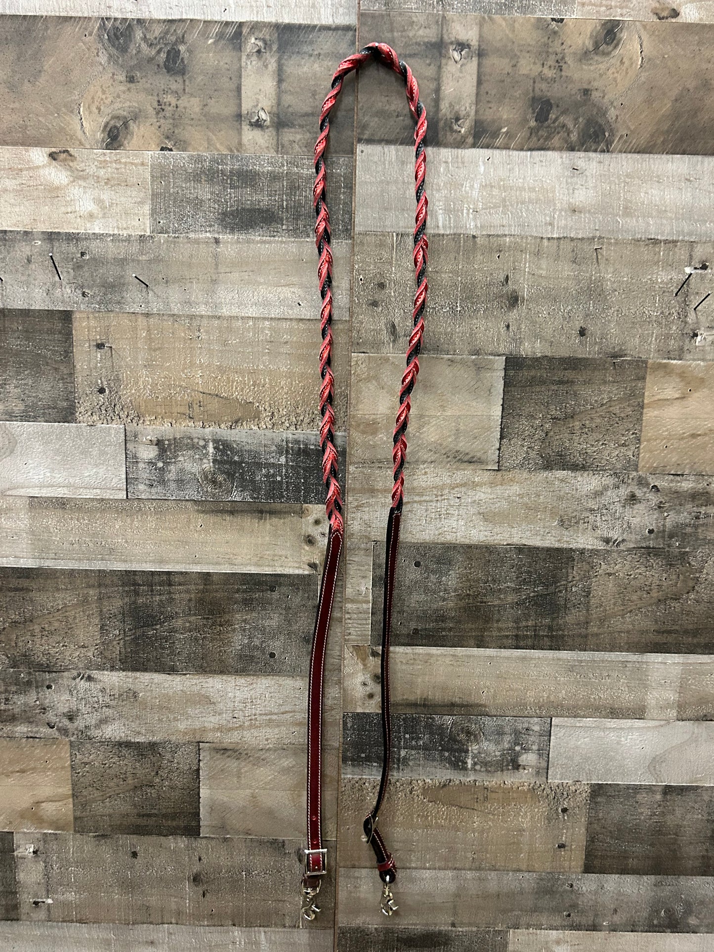 7’ Twisted Full Grain Leather Barrel Reins