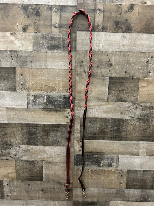 7’ Twisted Full Grain Leather Barrel Reins