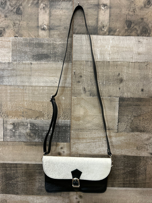100% Leather With Cowhide 7x10 Purse